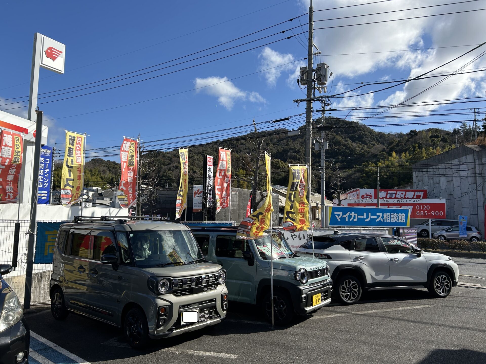 ダイハツ【タントカスタム】走行距離多くても車検が安い＆新車・中古車本日納車！！｜マッハ車検五日市石内バイパス店